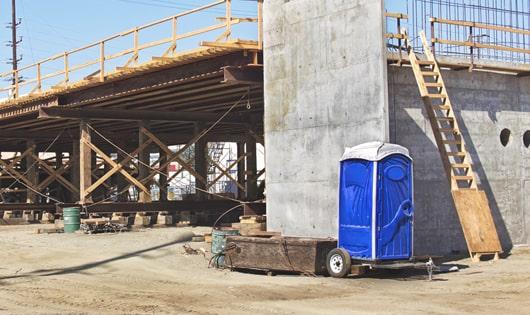 work site hygiene is prioritized with these portable toilets in place